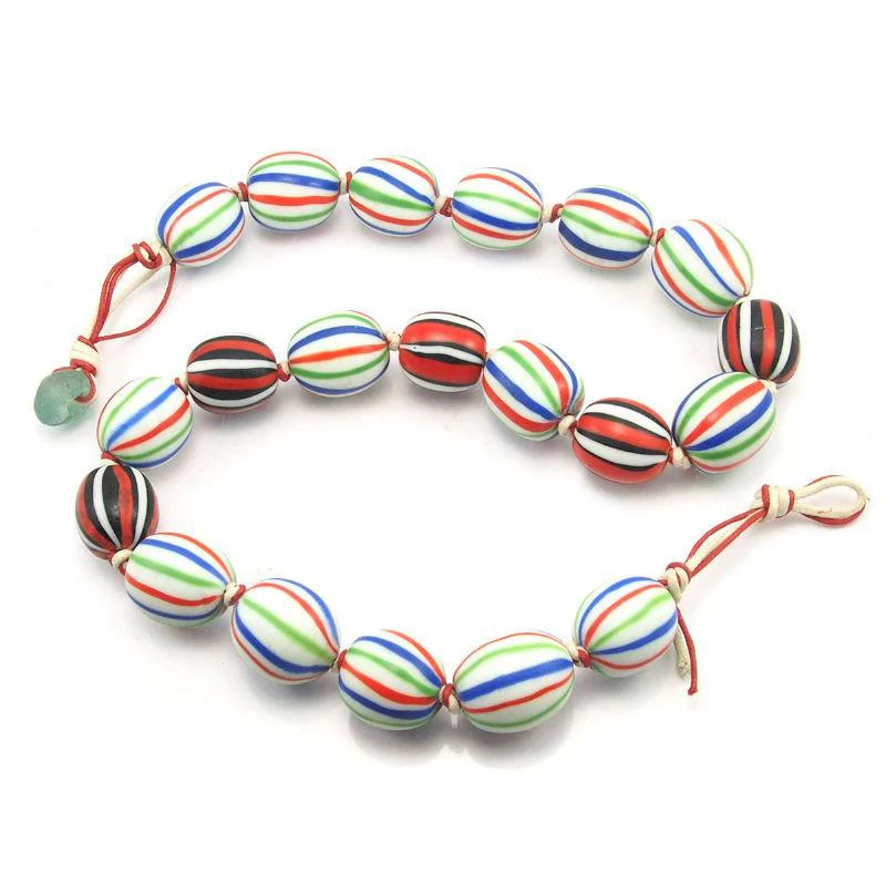 Indonesian Glass Beads Necklace - Image 2