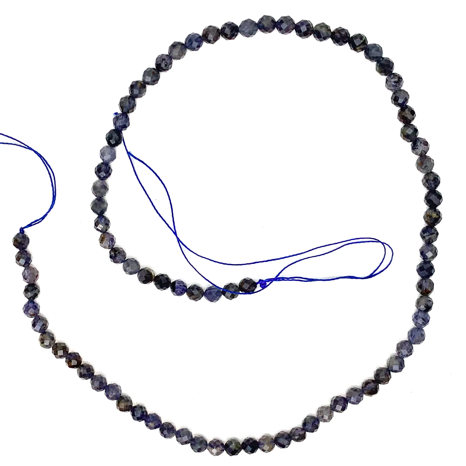 Iolite 4.5mm Faceted Rounds Bead Strand - Image 2