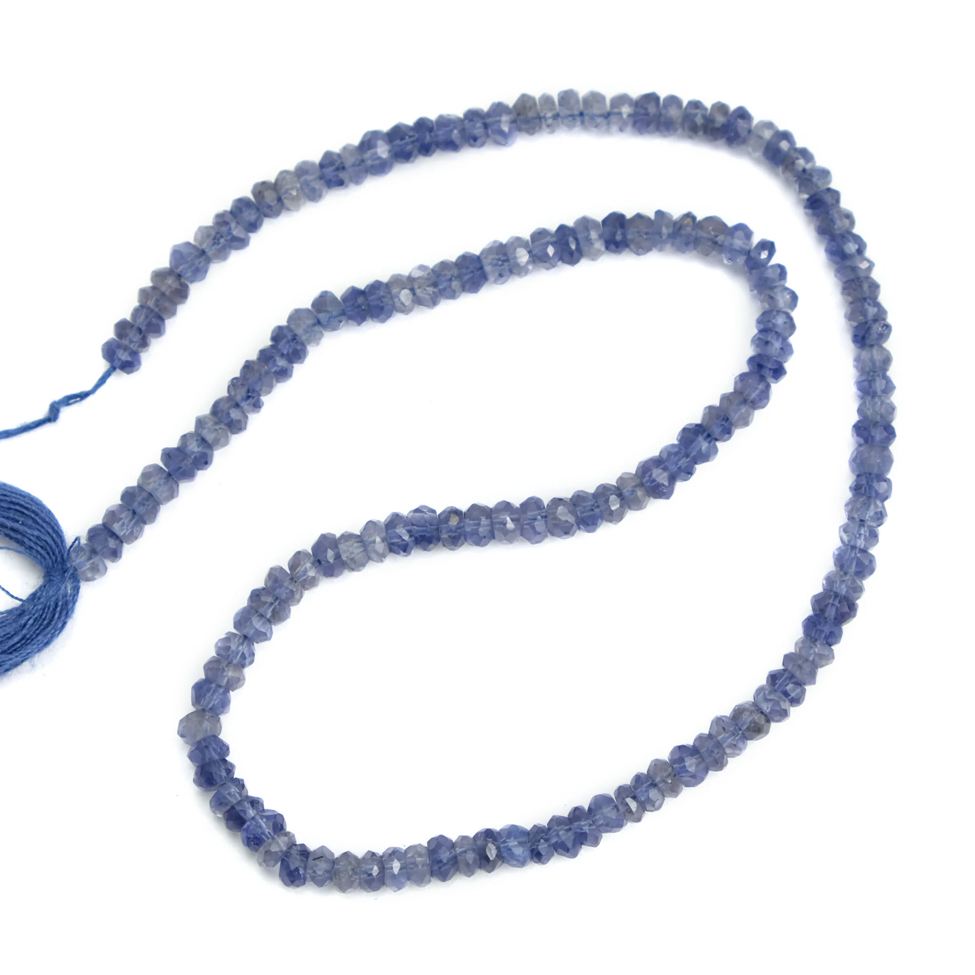 Iolite 4mm Faceted Rondelles - Image 3