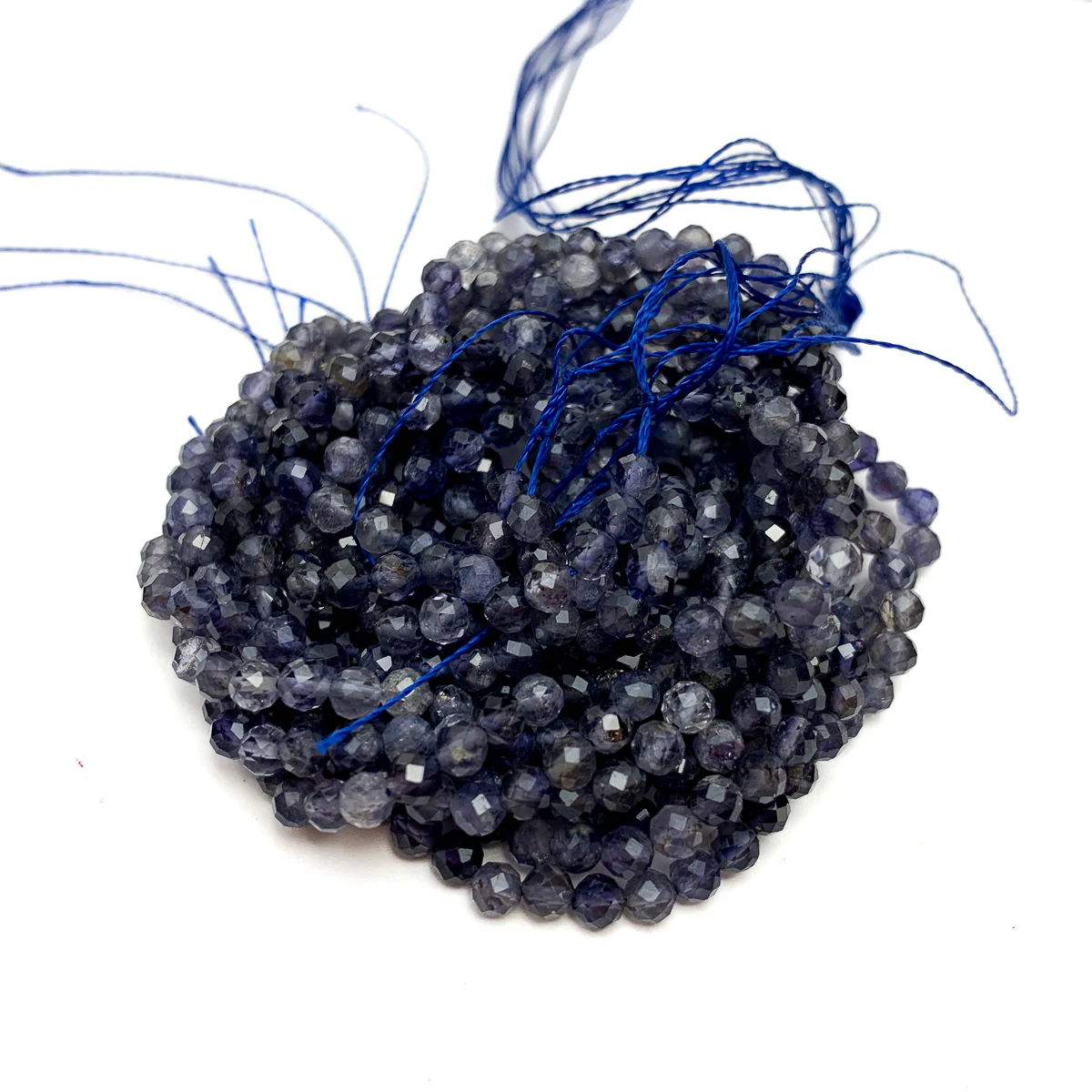 Iolite Sri Lanka 4mm Faceted Rounds - Image 2