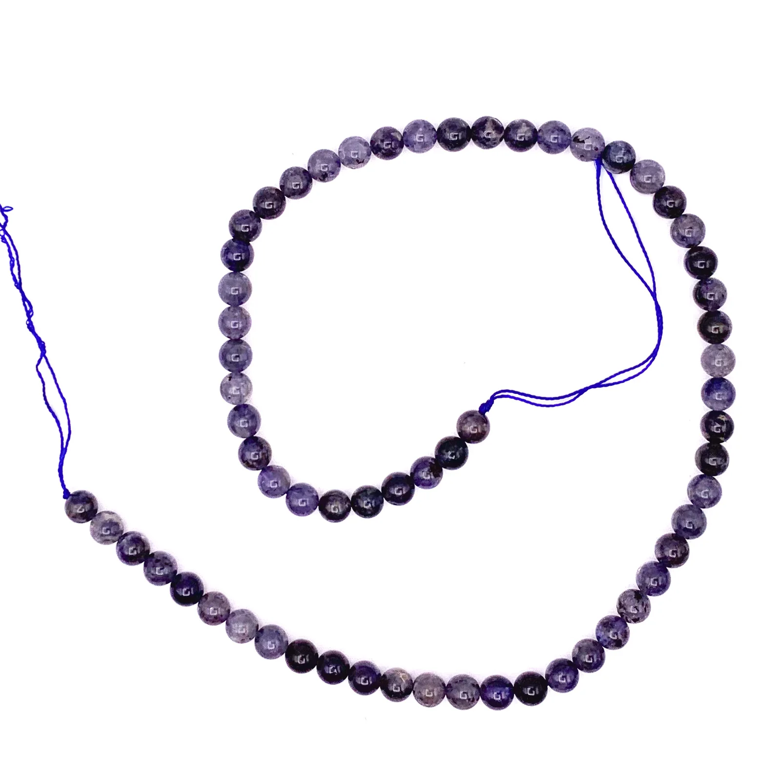 Iolite 6.5mm Smooth Rounds Bead Strand - Image 2