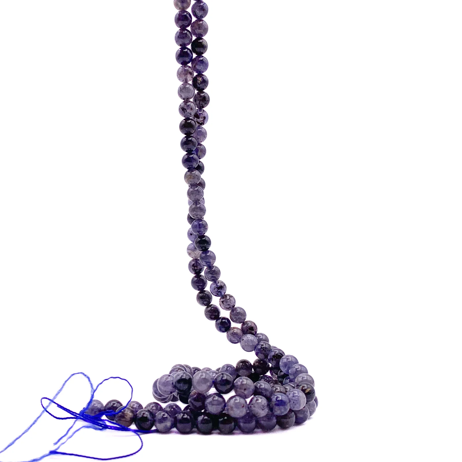 Iolite 6.5mm Smooth Rounds Bead Strand - Image 3
