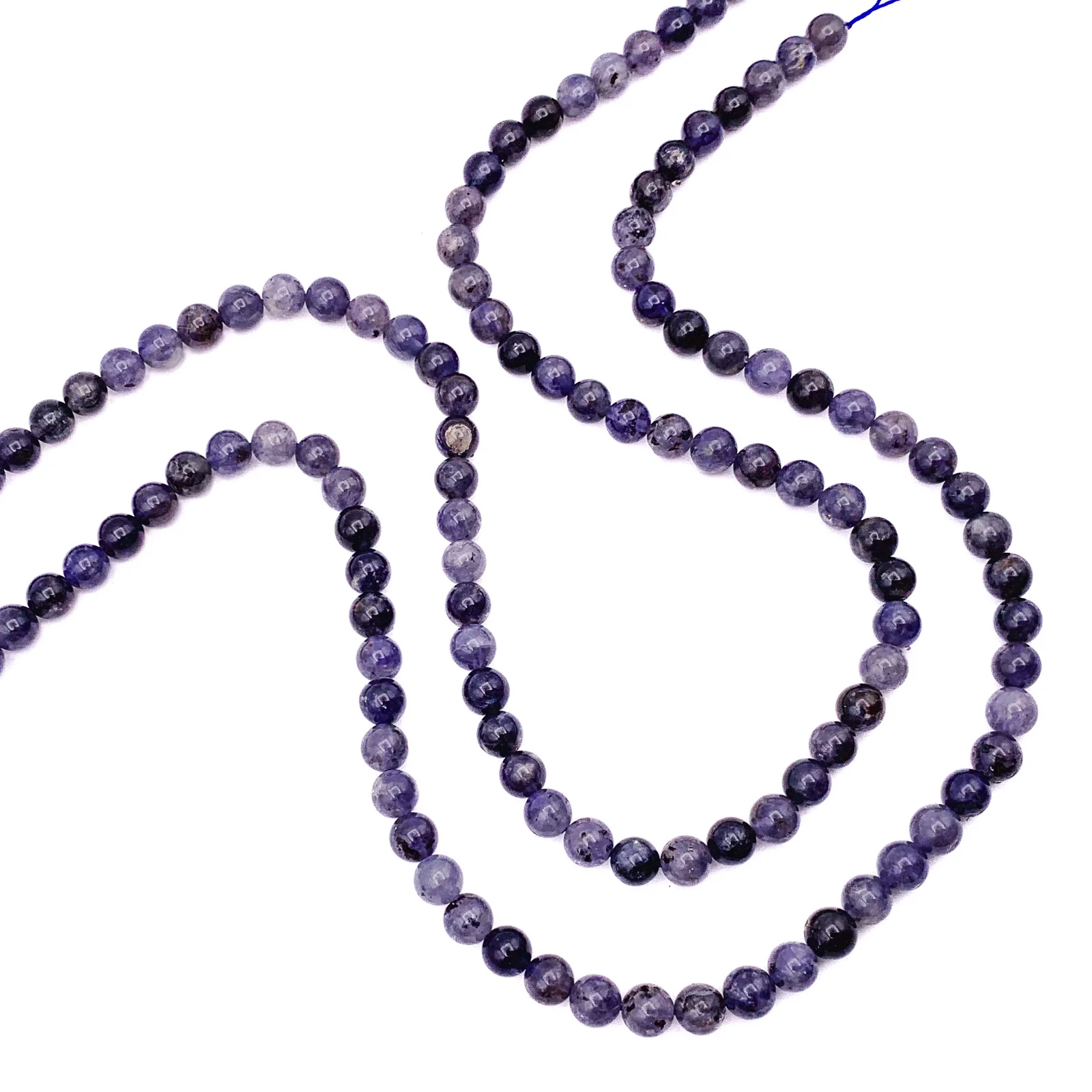 Iolite 6.5mm Smooth Rounds Bead Strand - Image 5