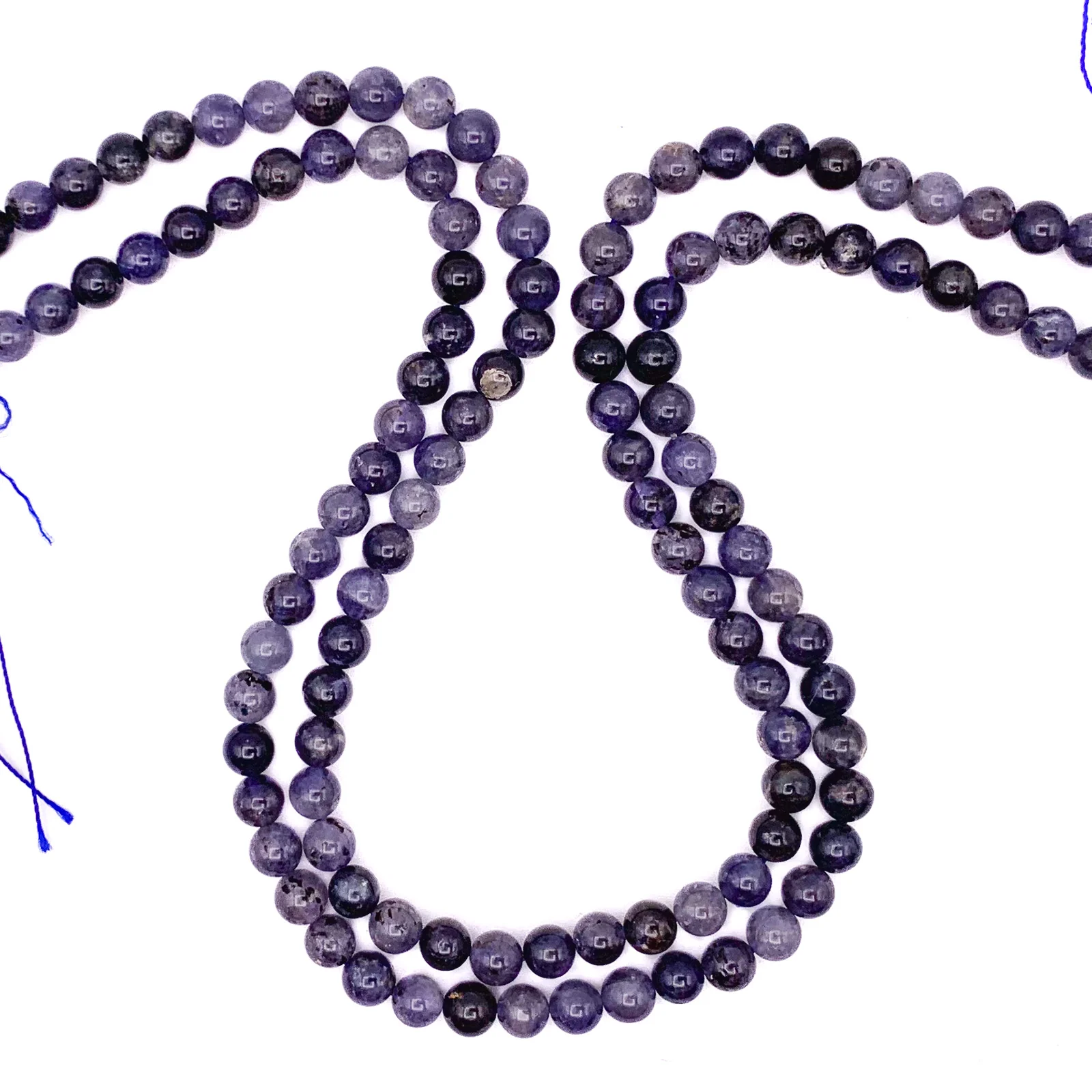 Iolite 6.5mm Smooth Rounds Bead Strand - Image 6
