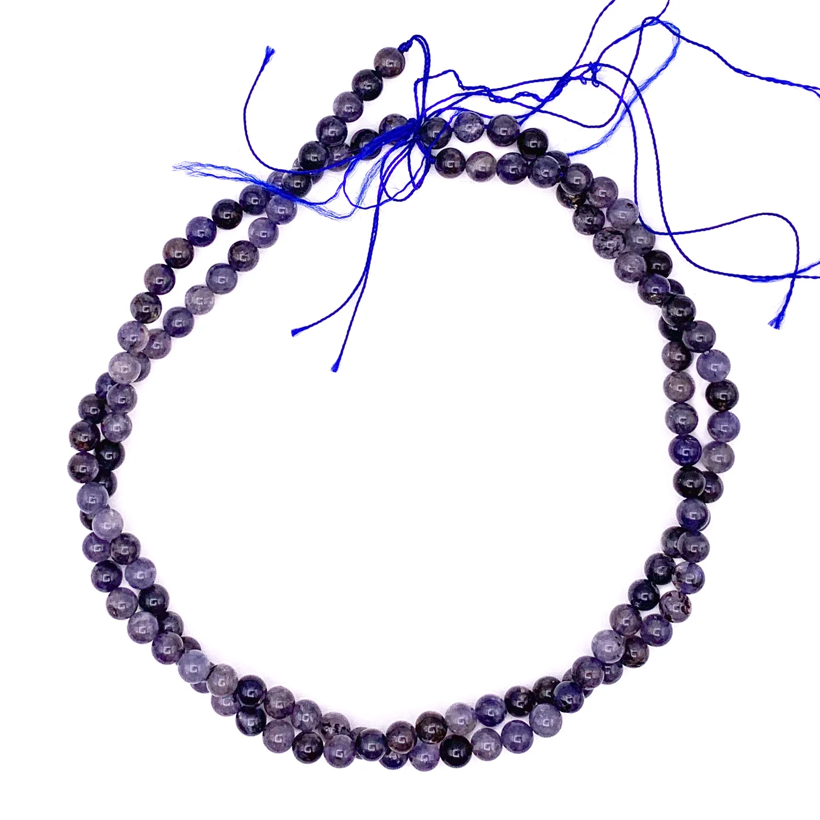 Iolite 6.5mm Smooth Rounds Bead Strand - Image 8