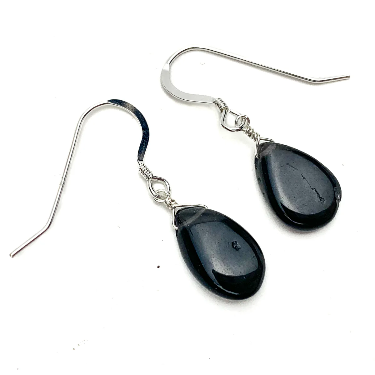 Iolite Earrings with Sterling Silver French Earwires - Image 2