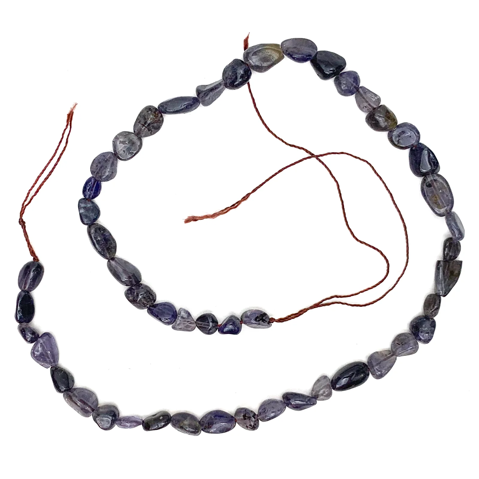 Iolite Smooth Pebbles Bead Strand - Image 2