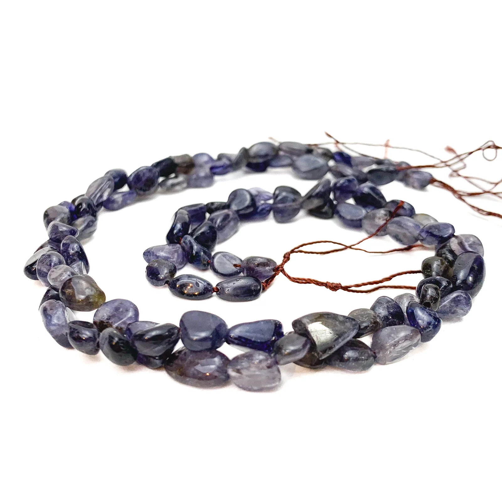 Iolite Smooth Pebbles Bead Strand - Image 4