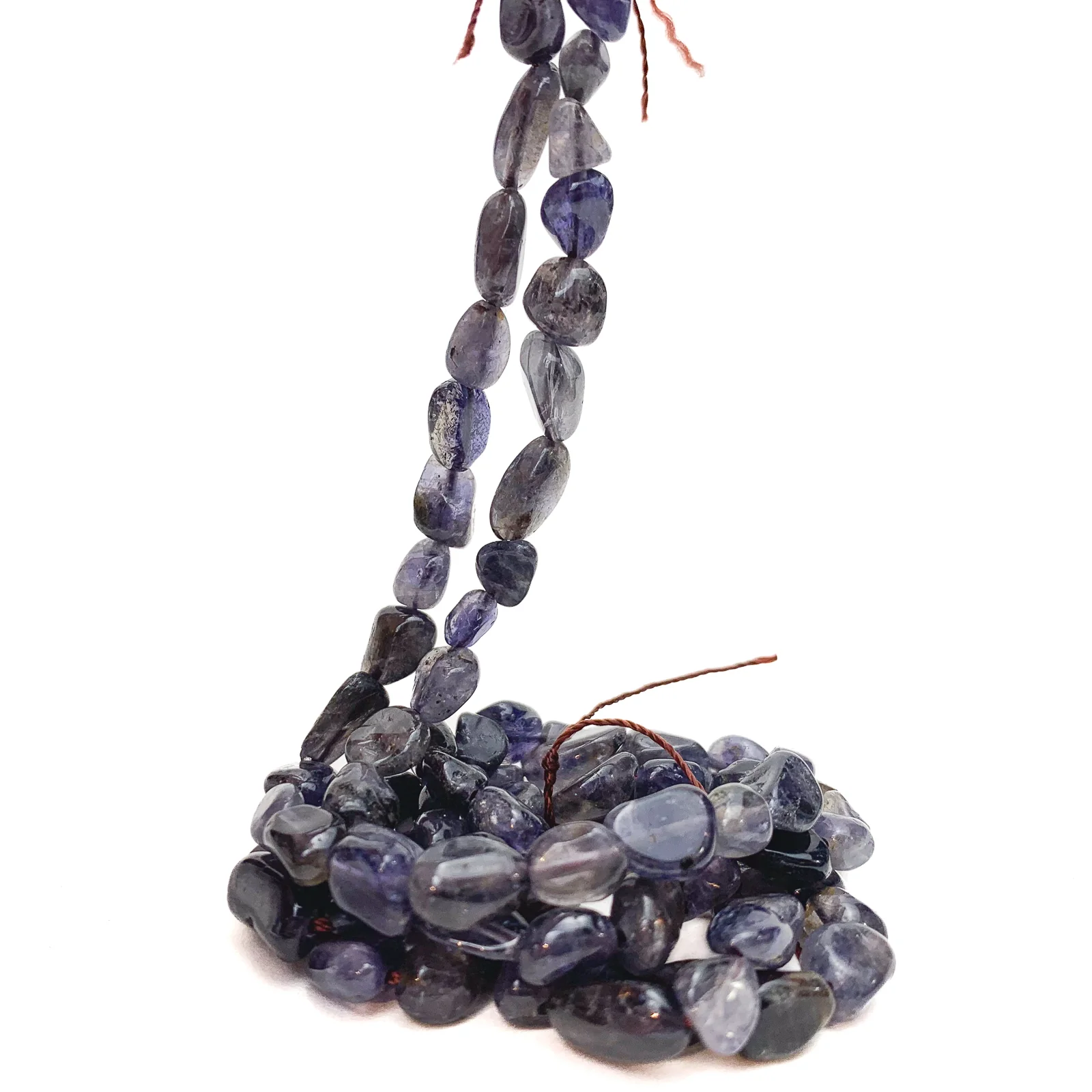 Iolite Smooth Pebbles Bead Strand - Image 5