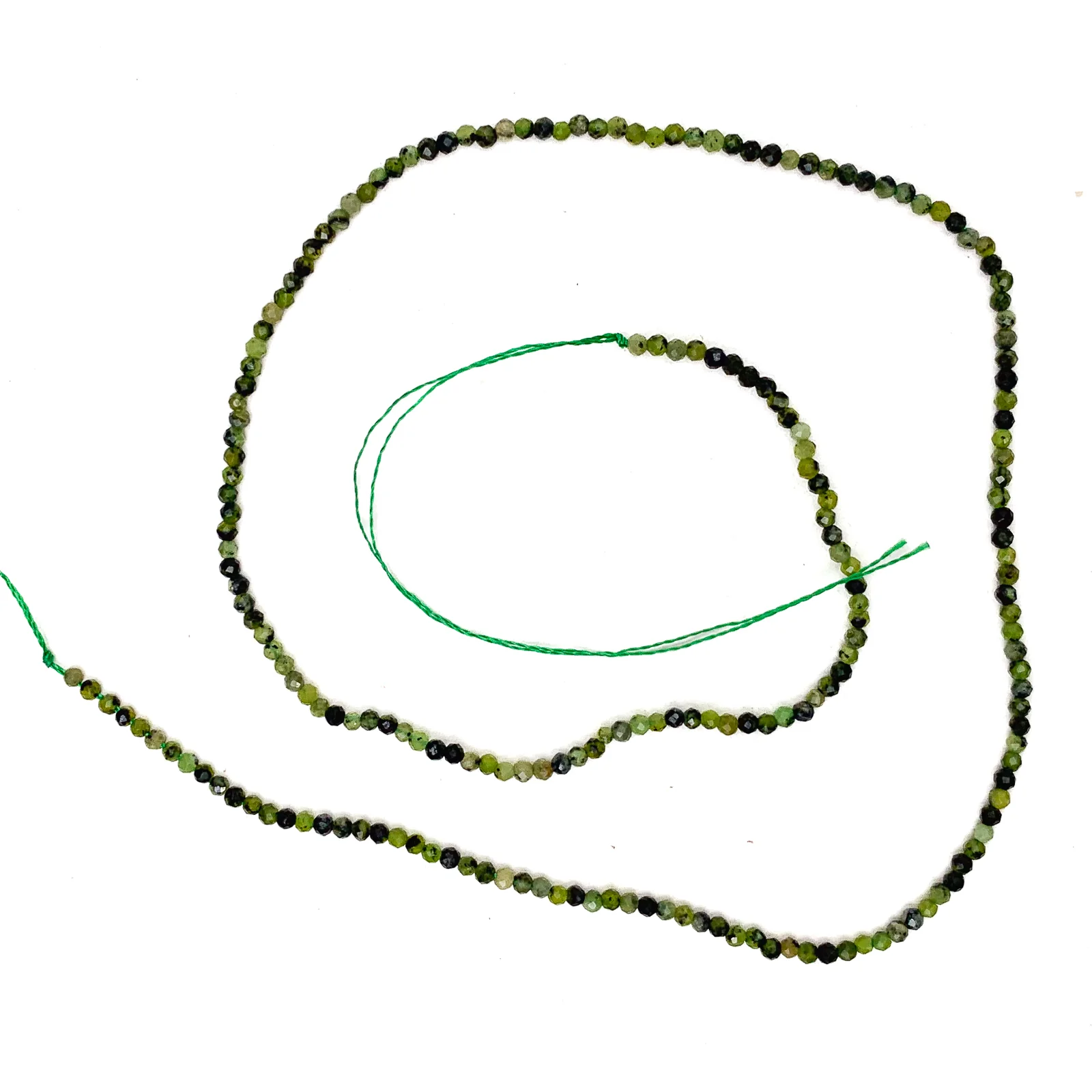 Jade 2mm Faceted Rounds Bead Strand - Image 2