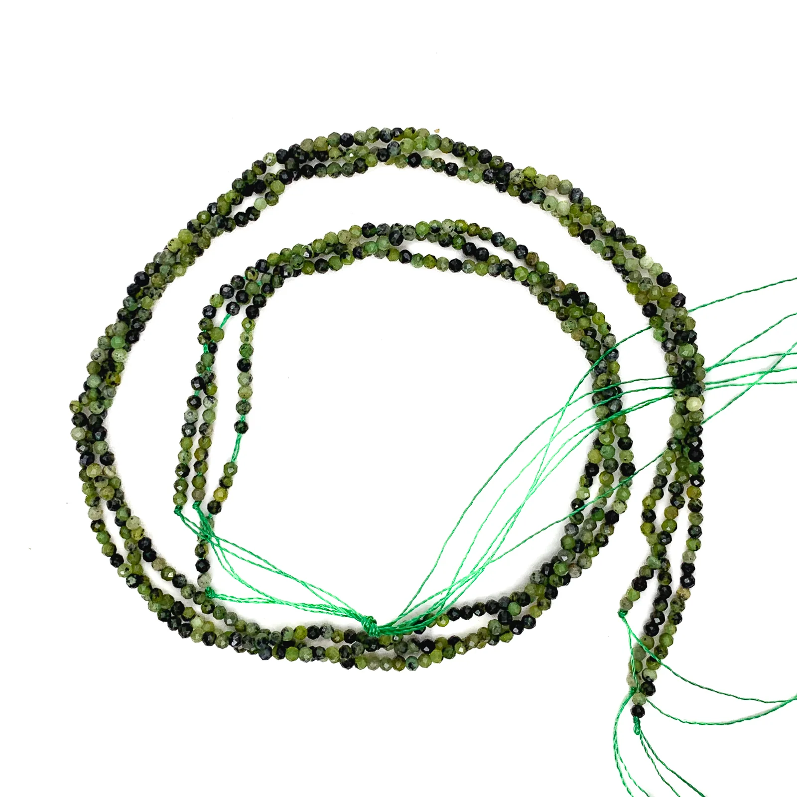 Jade 2mm Faceted Rounds Bead Strand - Image 3