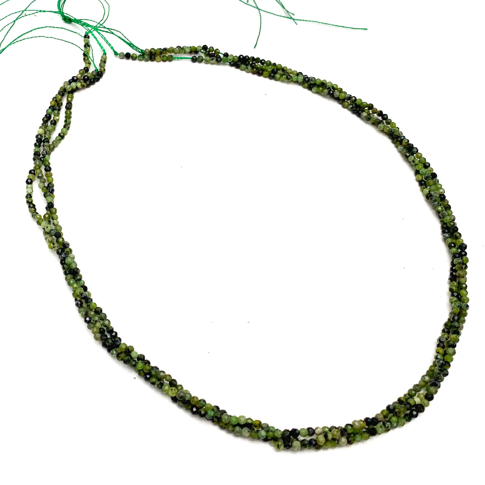 Jade 2mm Faceted Rounds Bead Strand - Image 5