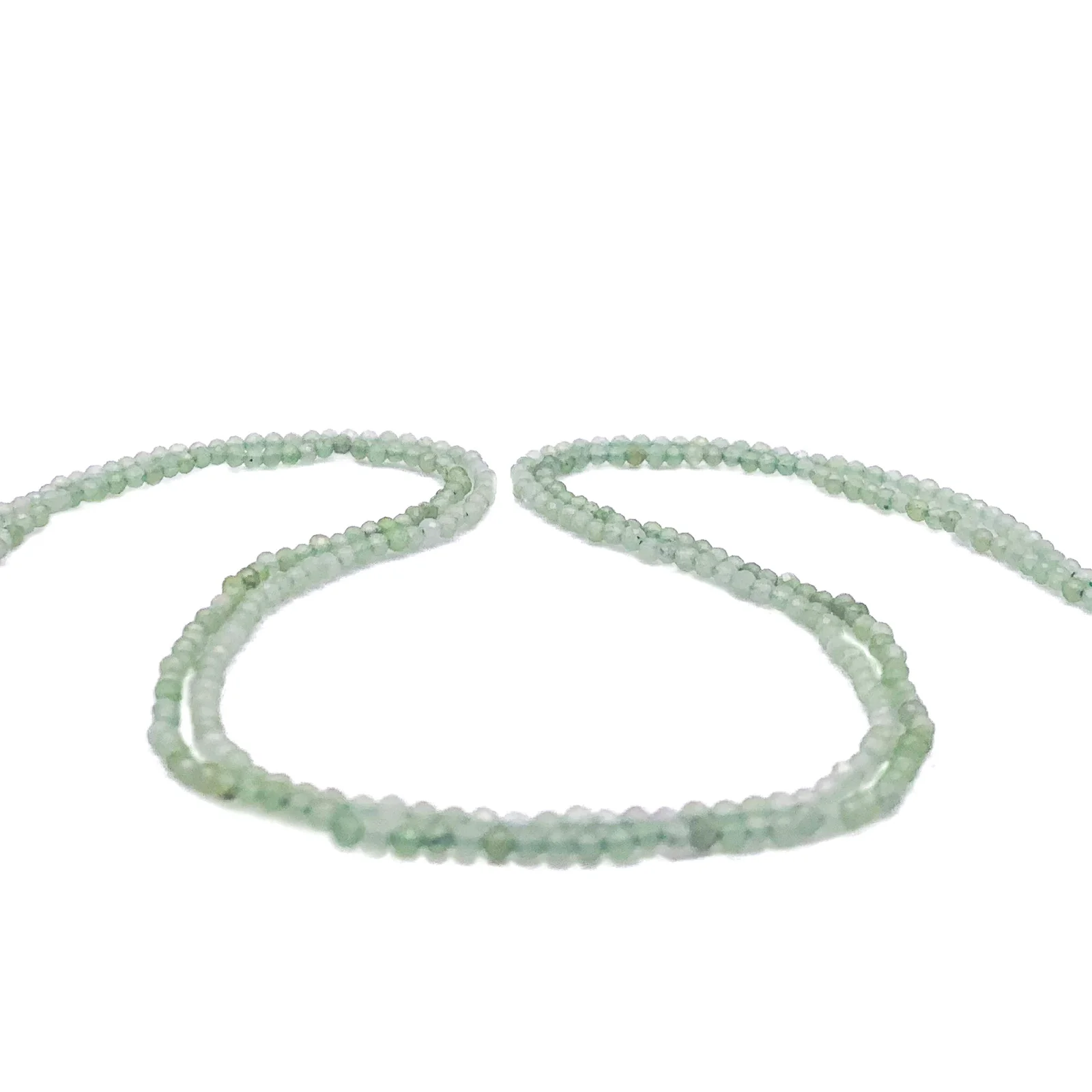 Jade 2mm Faceted Rounds Bead Strand - Image 6