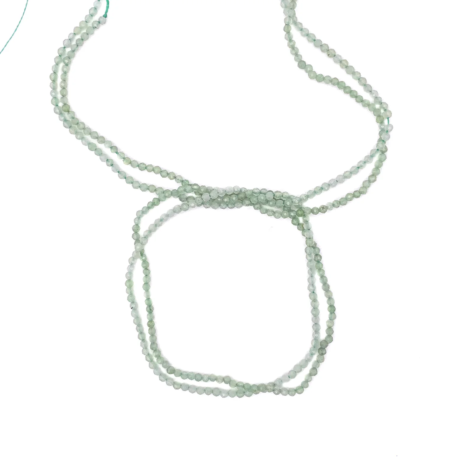 Jade 2mm Faceted Rounds Bead Strand - Image 7