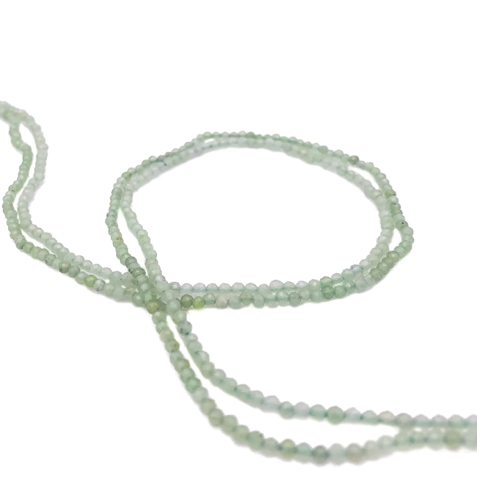 Jade 2mm Faceted Rounds Bead Strand - Image 8