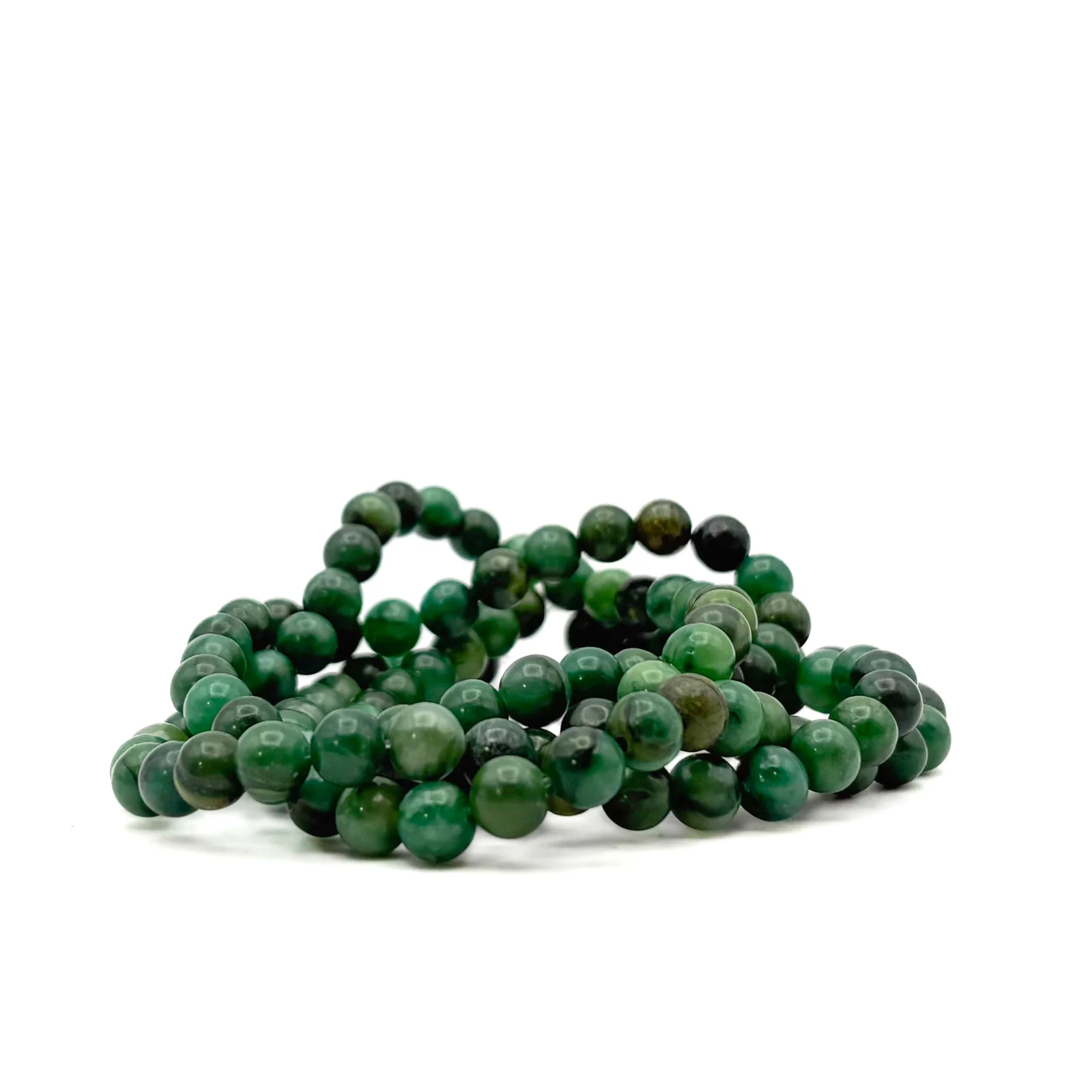 Jade African 6.5mm Smooth Rounds Bead Strand - Image 8