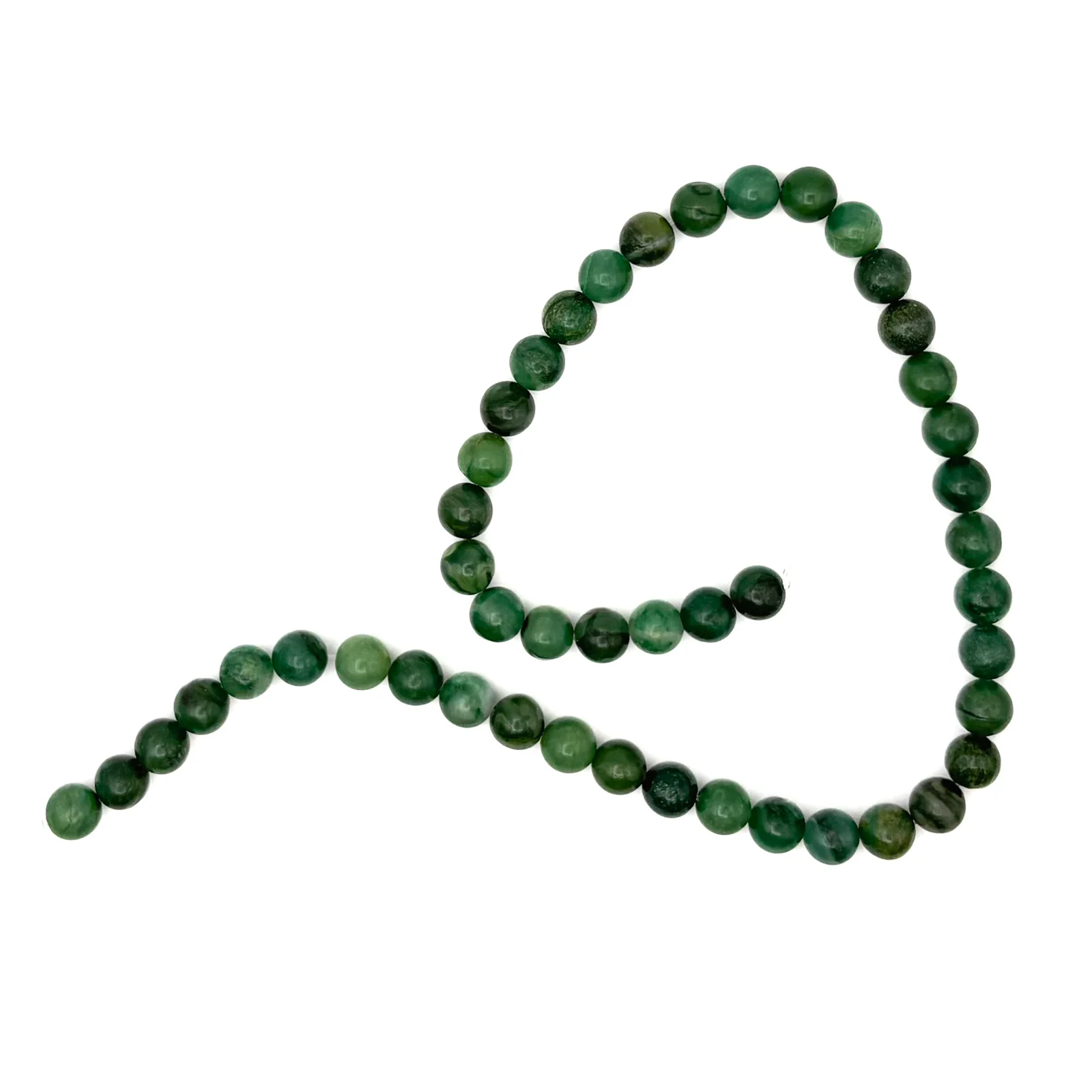 Jade African 8mm Rounds Bead Strand - Image 2
