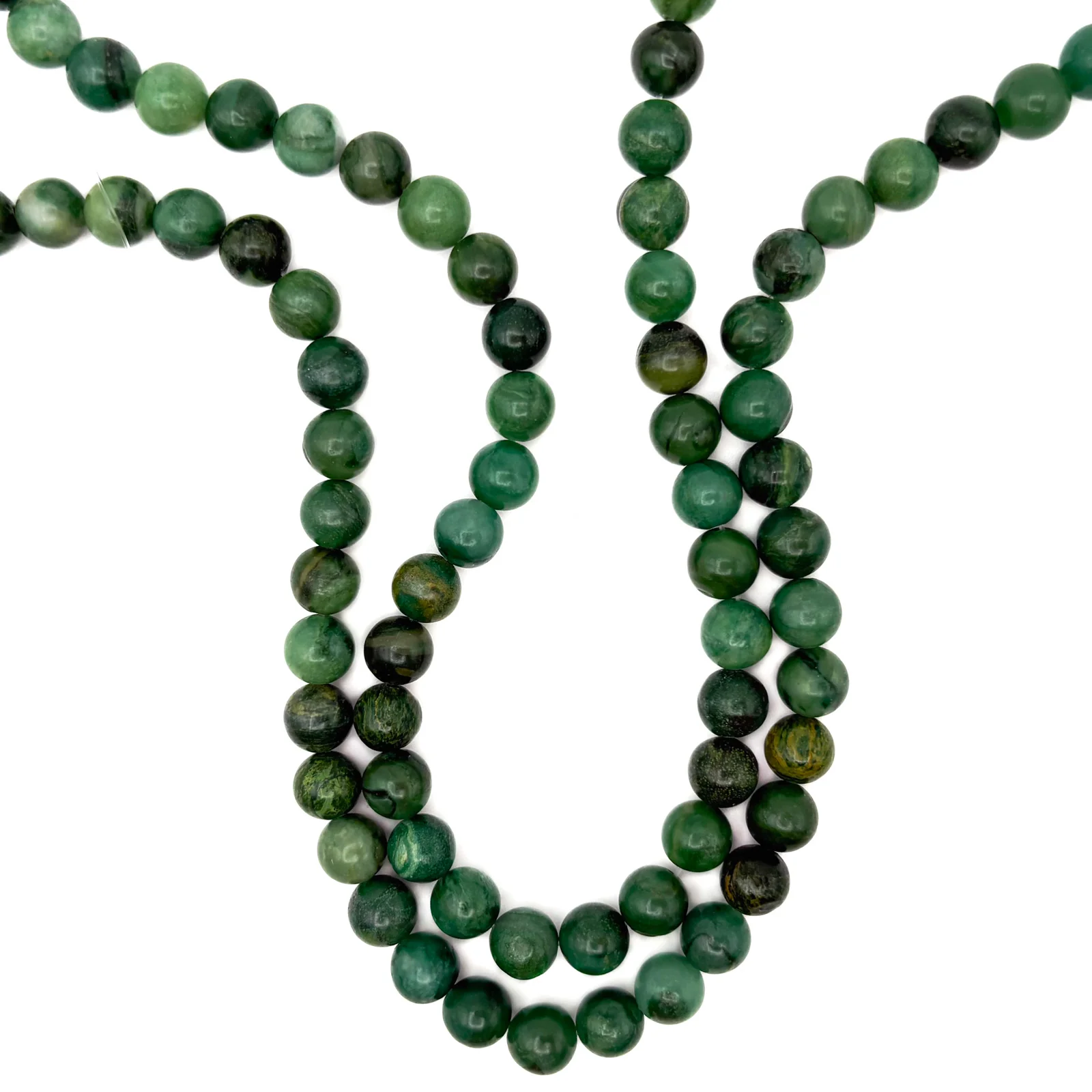 Jade African 8mm Rounds Bead Strand - Image 3