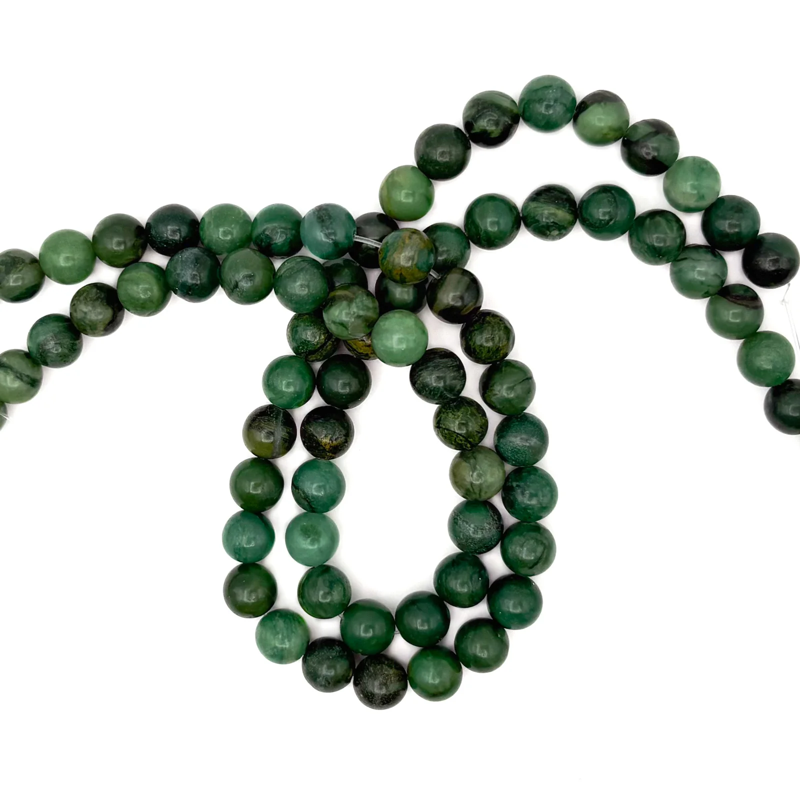Jade African 8mm Rounds Bead Strand - Image 4