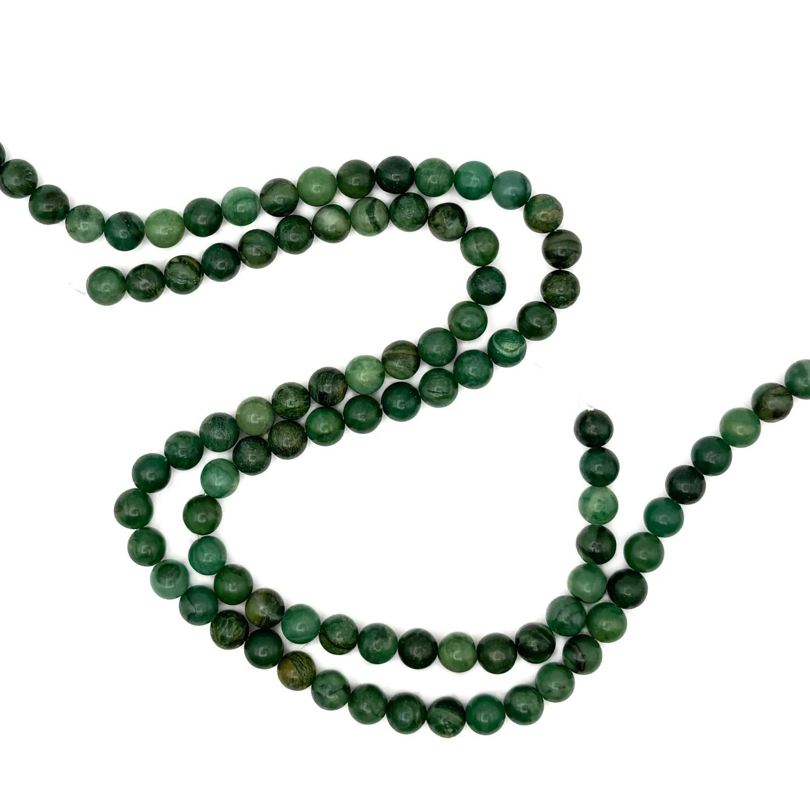 Jade African 8mm Rounds Bead Strand - Image 5