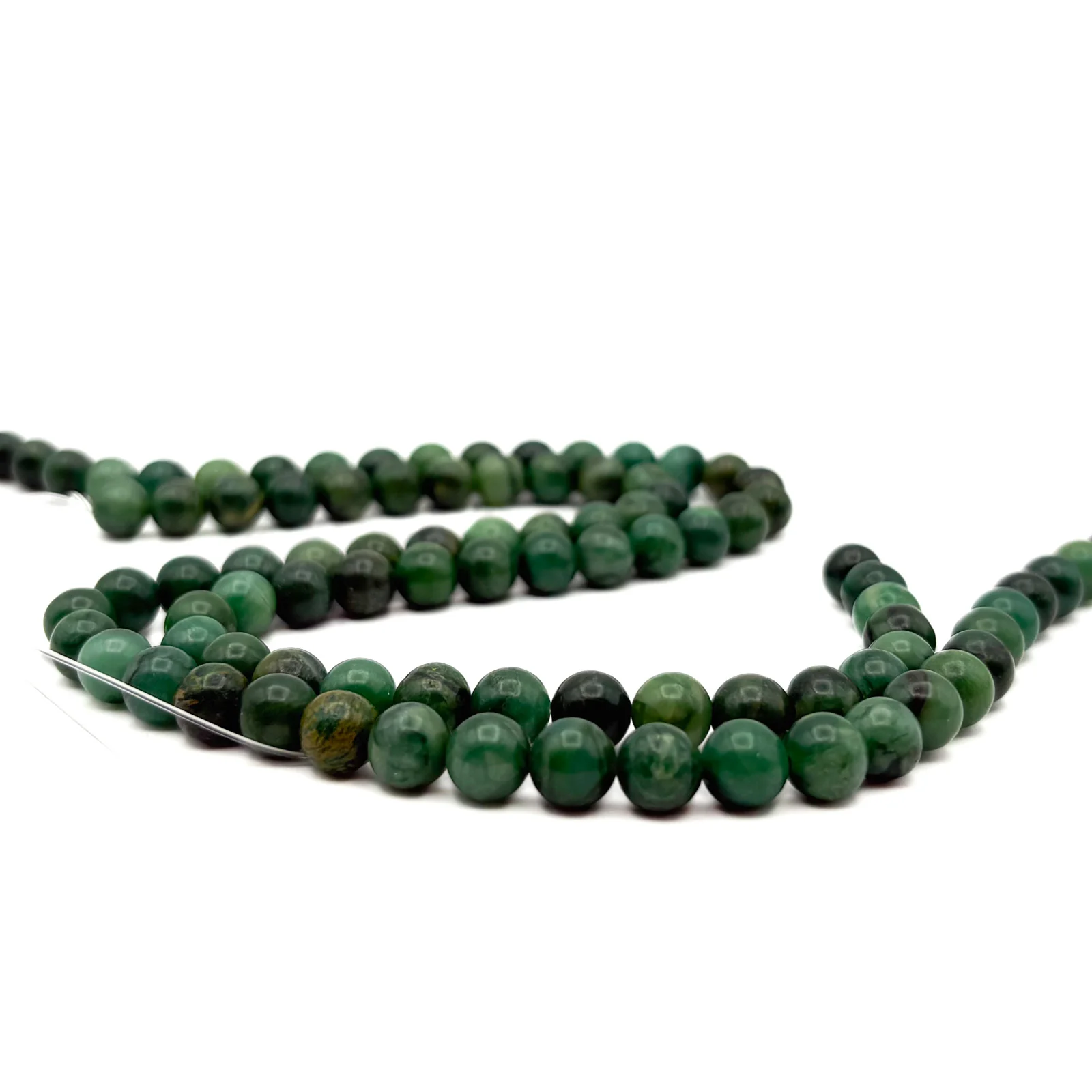 Jade African 8mm Rounds Bead Strand - Image 6