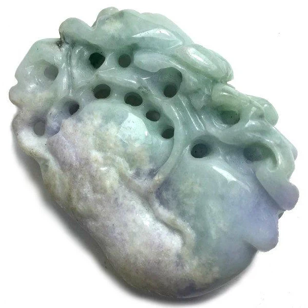 Jade Bottle Gourd Healing Pendant Fine Lavender Color 1 - Image 4