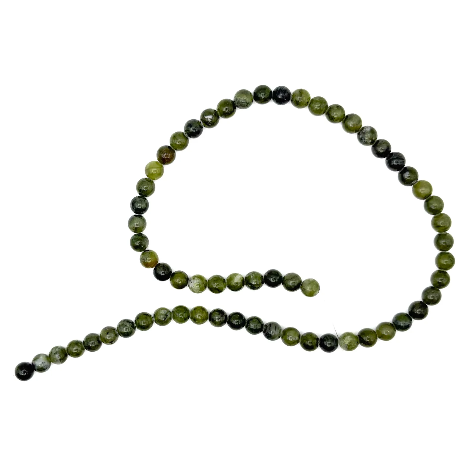 Jade Canadian 6mm Rounds Bead Strand - Image 2