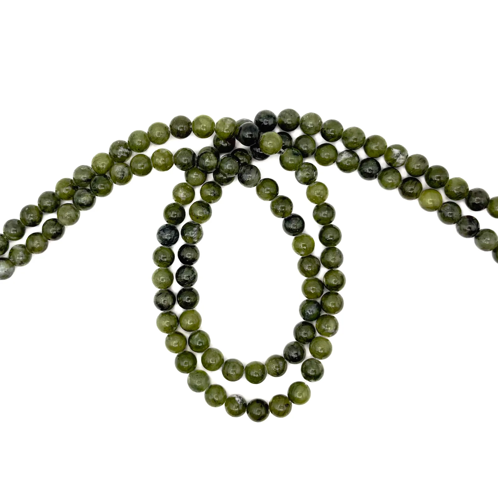 Jade Canadian 6mm Rounds Bead Strand - Image 6