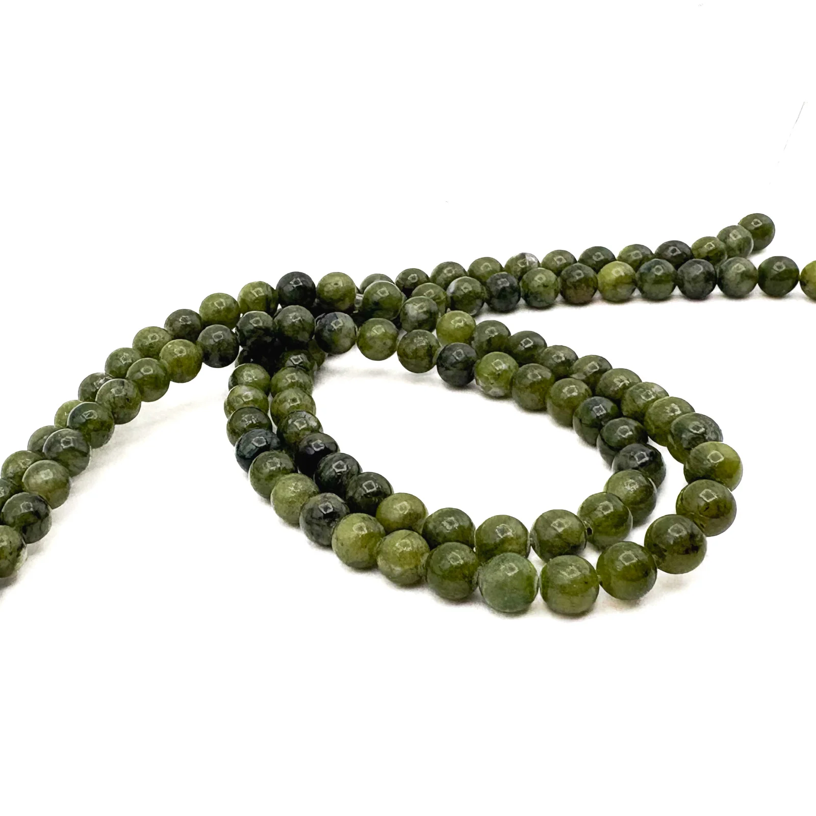 Jade Canadian 6mm Rounds Bead Strand - Image 7