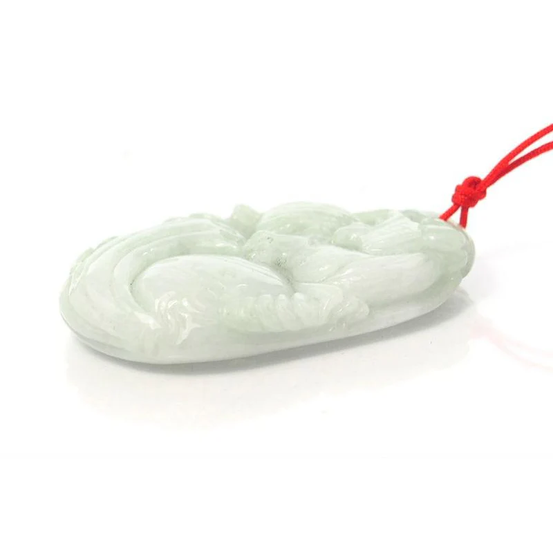 Jade Carved Zodiac Tiger Pendant- XLarge - Image 3