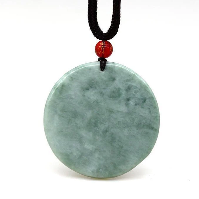 Jade Dragon Chasing the Flaming Pearl Pendant Necklace - Image 6
