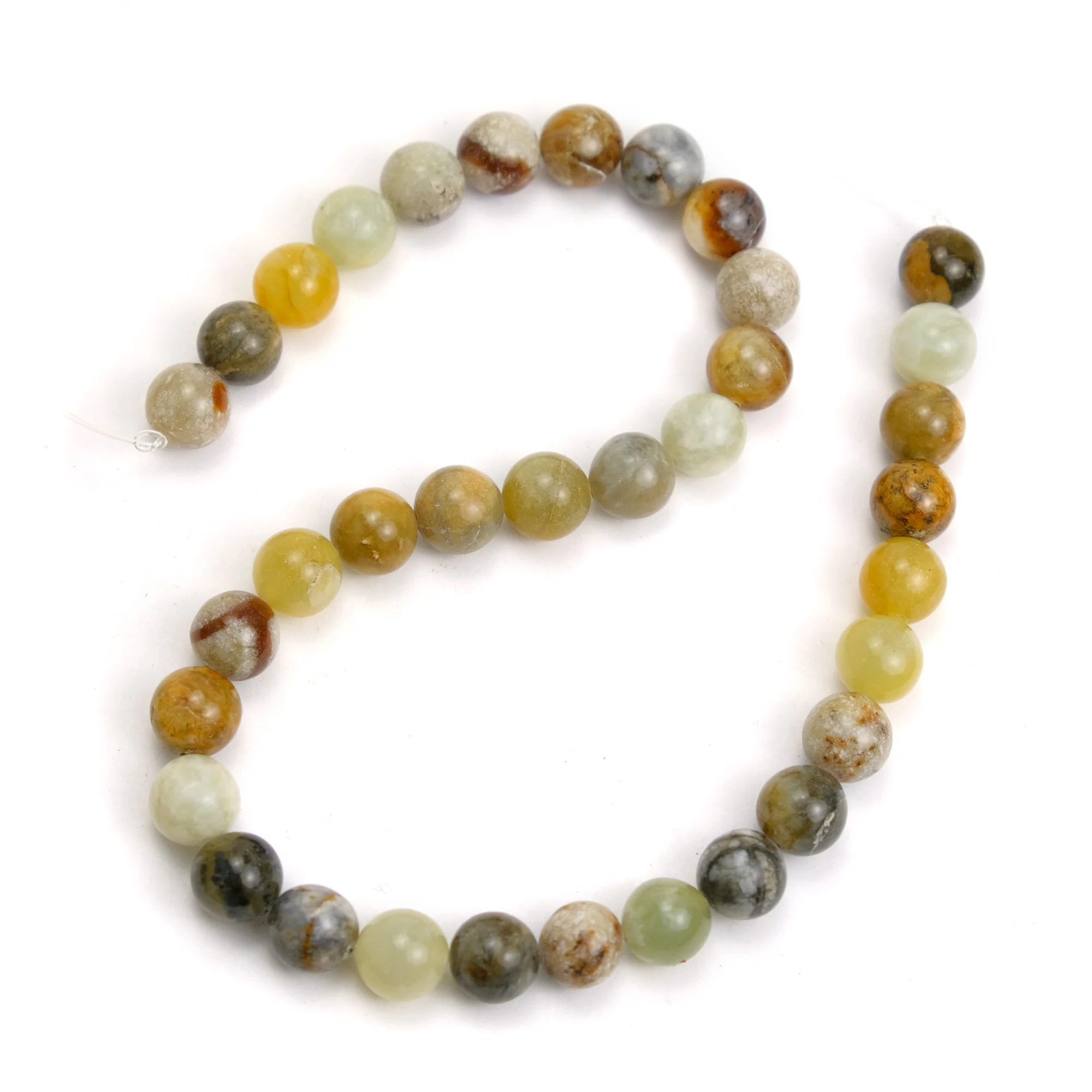 Jade Flower 12mm Smooth Rounds - Image 3