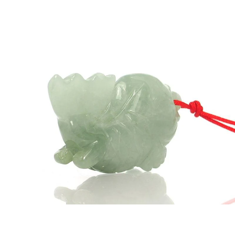 Jade Harmonious Goldfish Pendant - Image 3