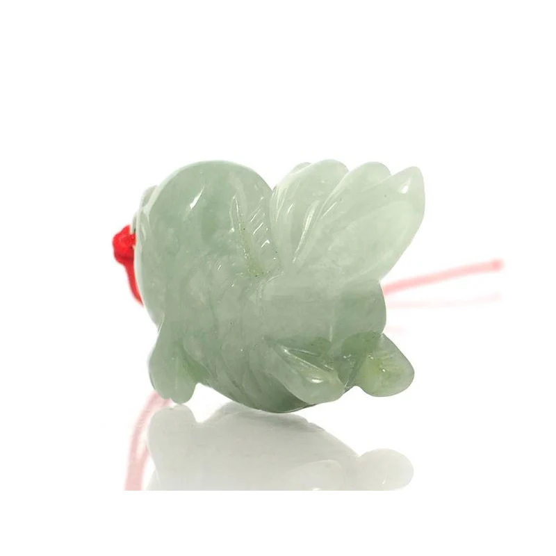 Jade Harmonious Goldfish Pendant - Image 4