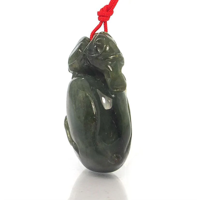 Jade Peach of Longevity Pendant- Medium - Image 3