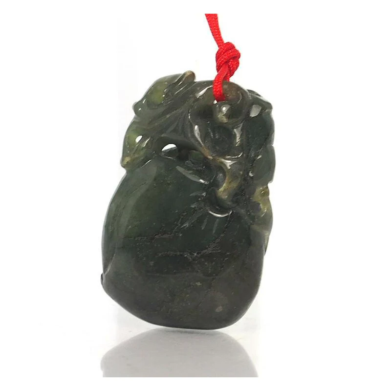 Jade Peach of Longevity Pendant- Medium - Image 4