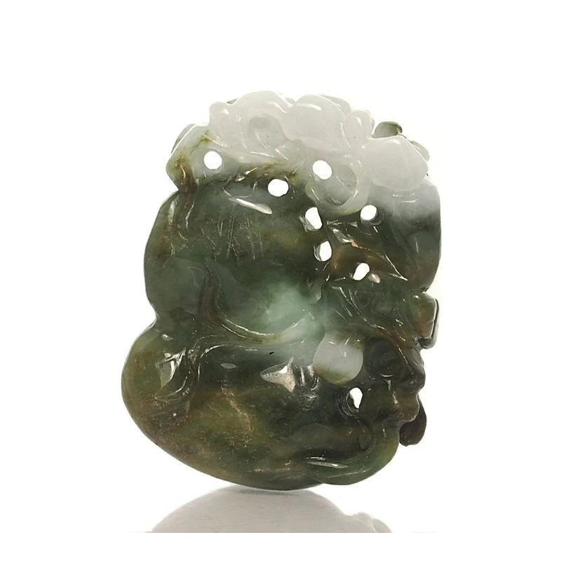 Jade Protective Health Bottle Gourd Pendant with Guardian Animal - Image 4