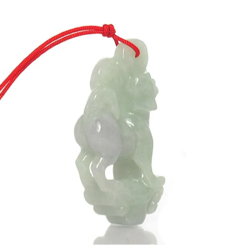 Jade Zodiac Dog Pendant- Large - Image 3