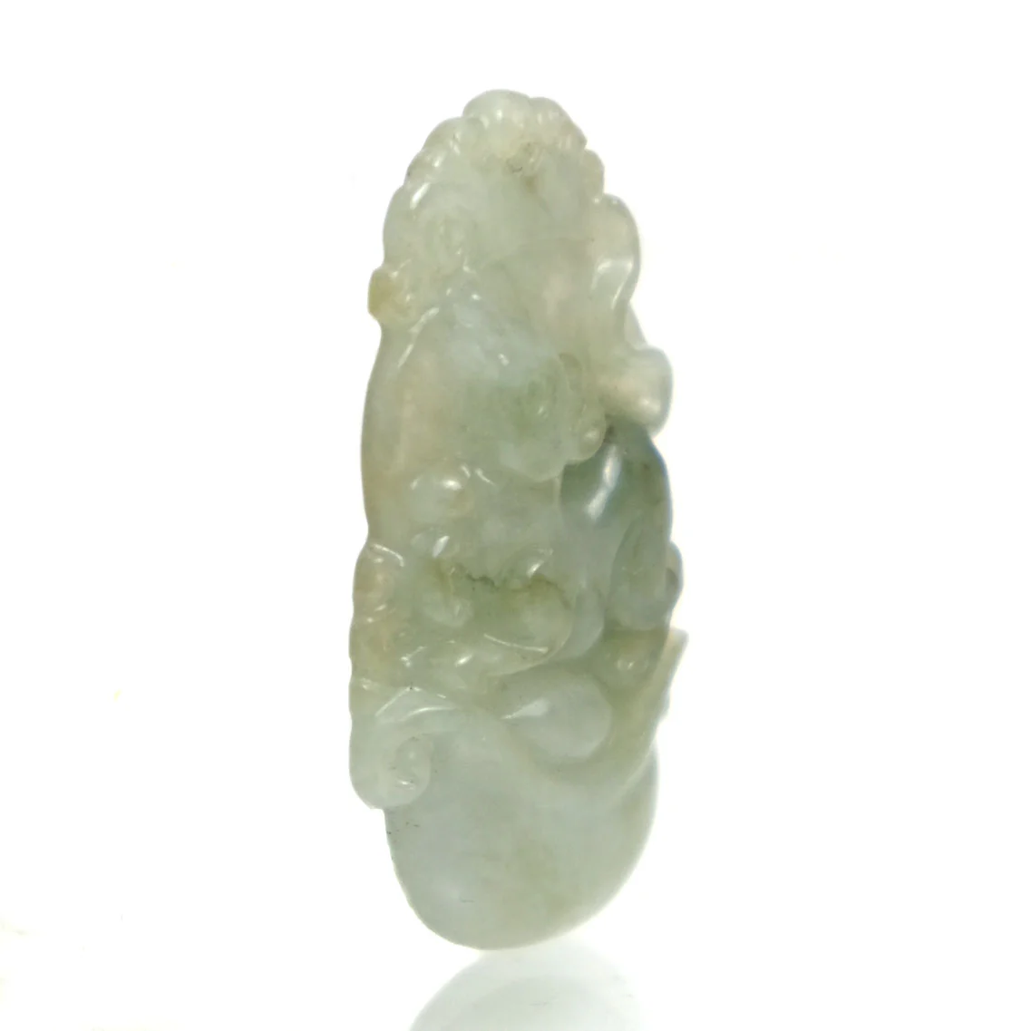 Jade Zodiac Fine Nephrite Pendant, Rat #10 - Image 2