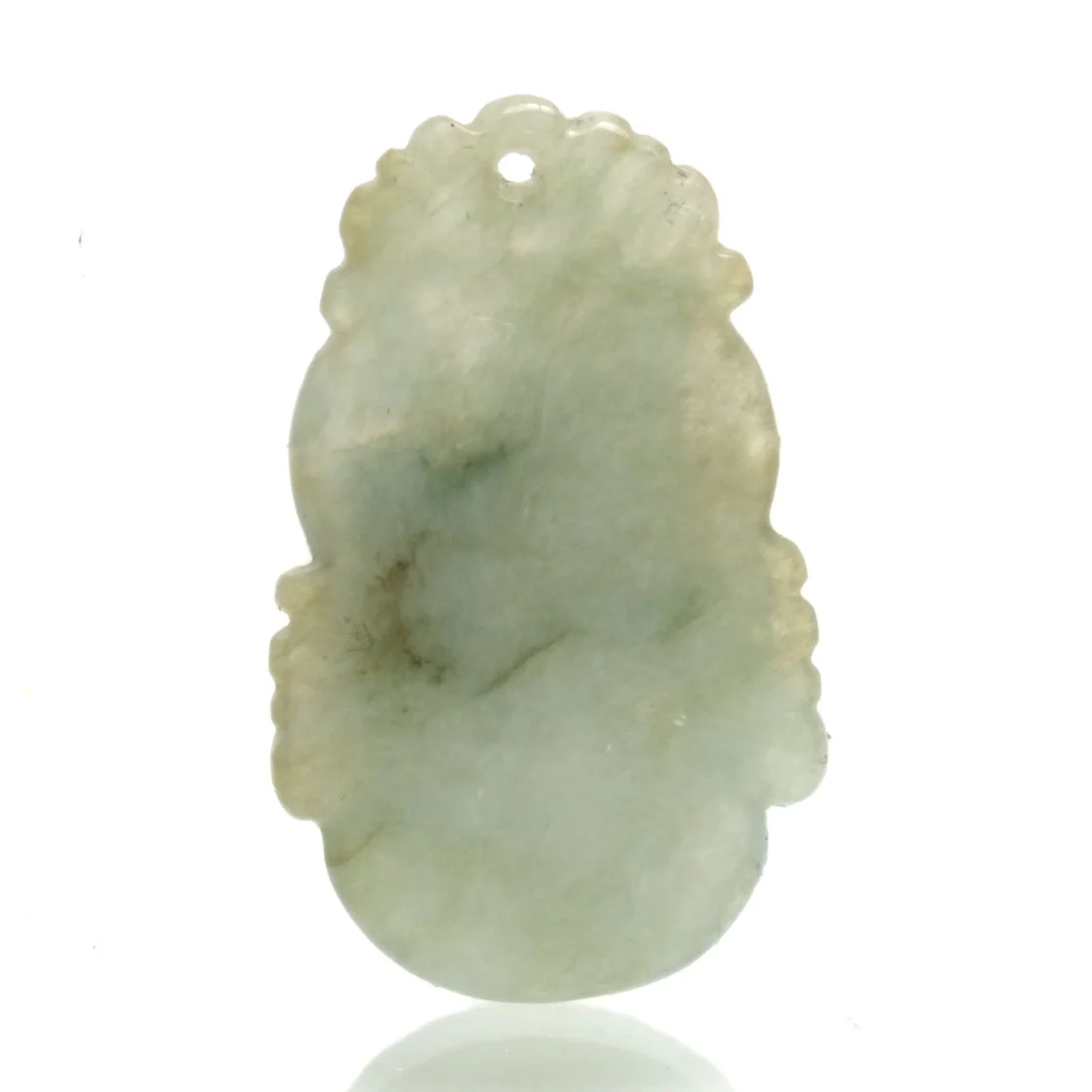 Jade Zodiac Fine Nephrite Pendant, Rat #10 - Image 3