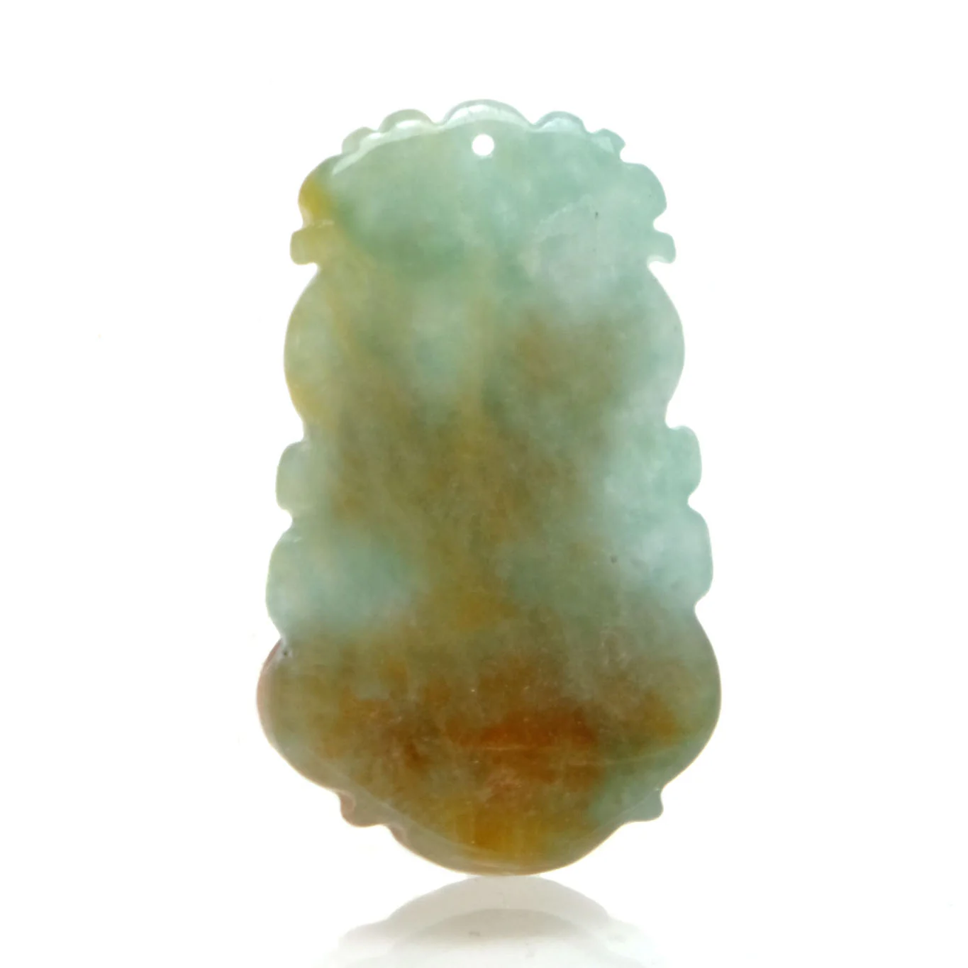 Jade Zodiac Fine Nephrite Pendant, Rat #3 - Image 3
