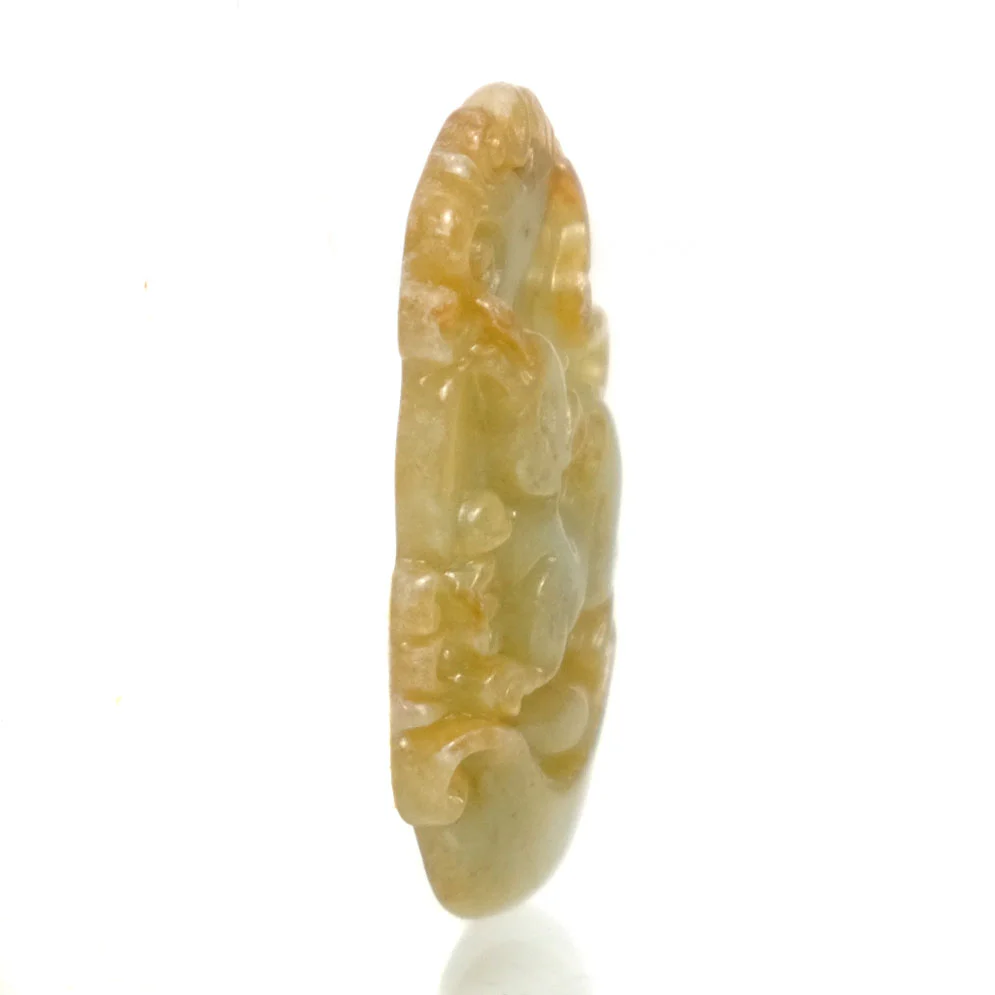 Jade Zodiac Fine Nephrite Pendant, Rat #5 - Image 2