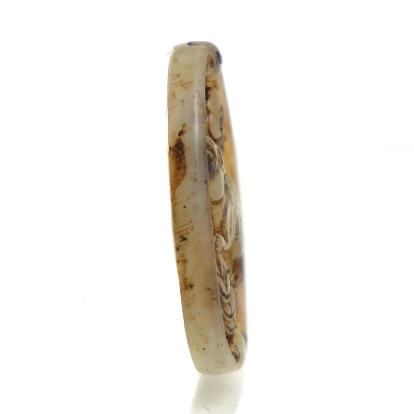 Jade Zodiac Fine Nephrite Pendant, Rat #6 - Image 2