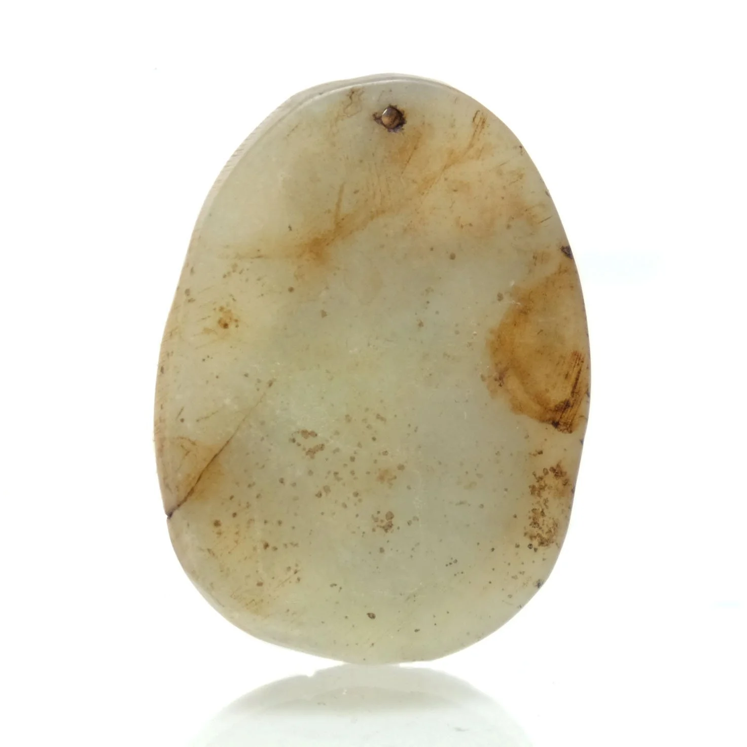 Jade Zodiac Fine Nephrite Pendant, Rat #6 - Image 3
