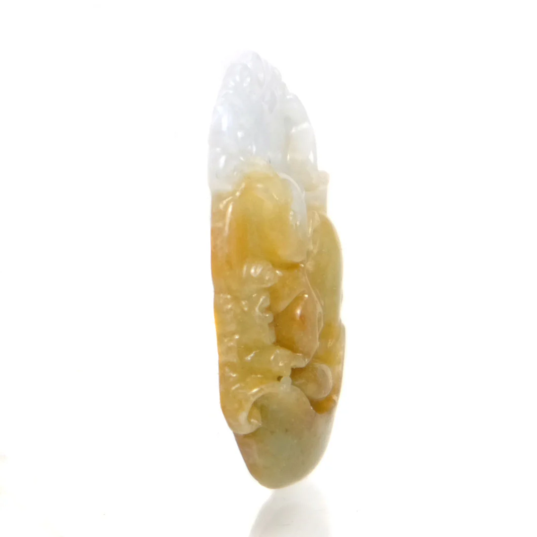 Jade Zodiac Fine Nephrite Pendant, Rat #7 - Image 2