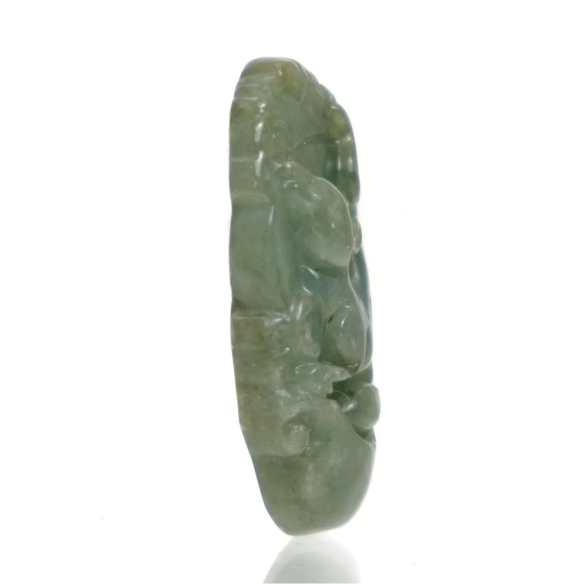 Jade Zodiac Fine Nephrite Pendant, Rat #9 - Image 2