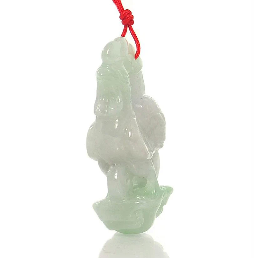 Jade Zodiac Rooster Pendant- Large - Image 2