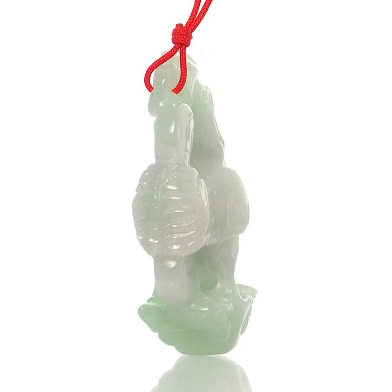 Jade Zodiac Rooster Pendant- Large - Image 4