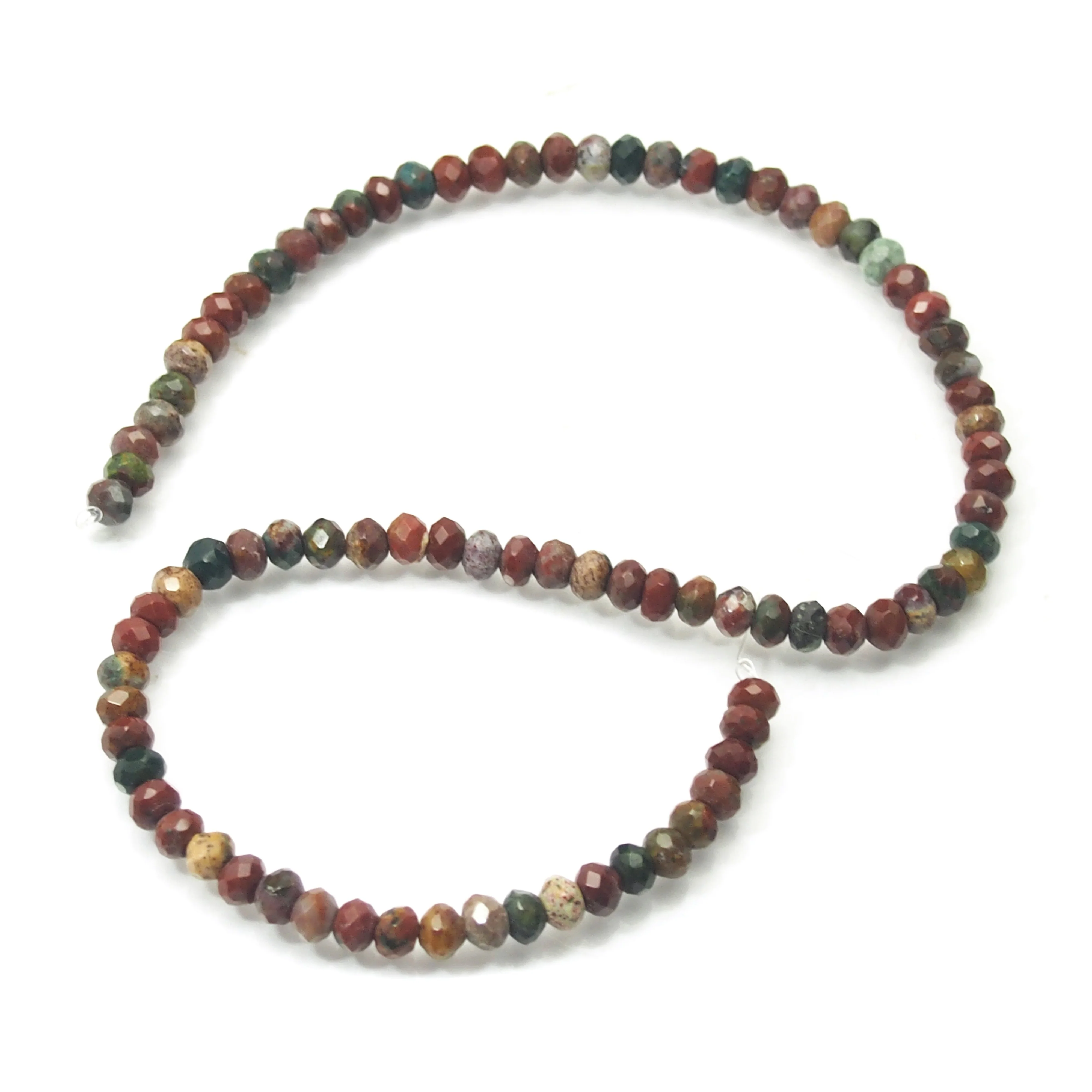 Jasper Faceted Rondelles 6mm Strand - Image 3