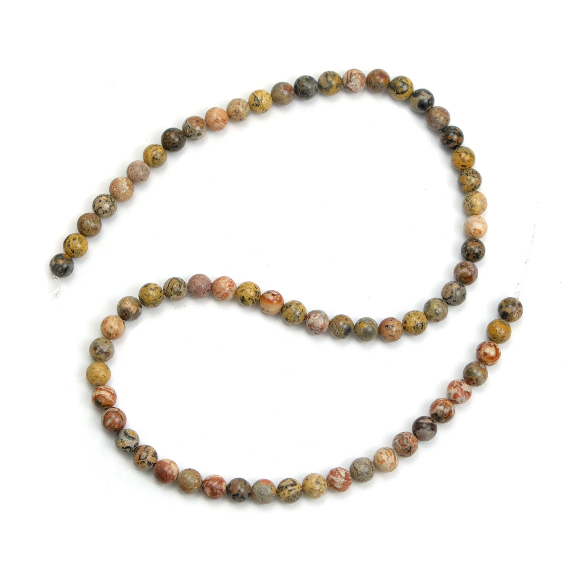 Jasper Leopard 6mm Smooth Rounds - Image 3